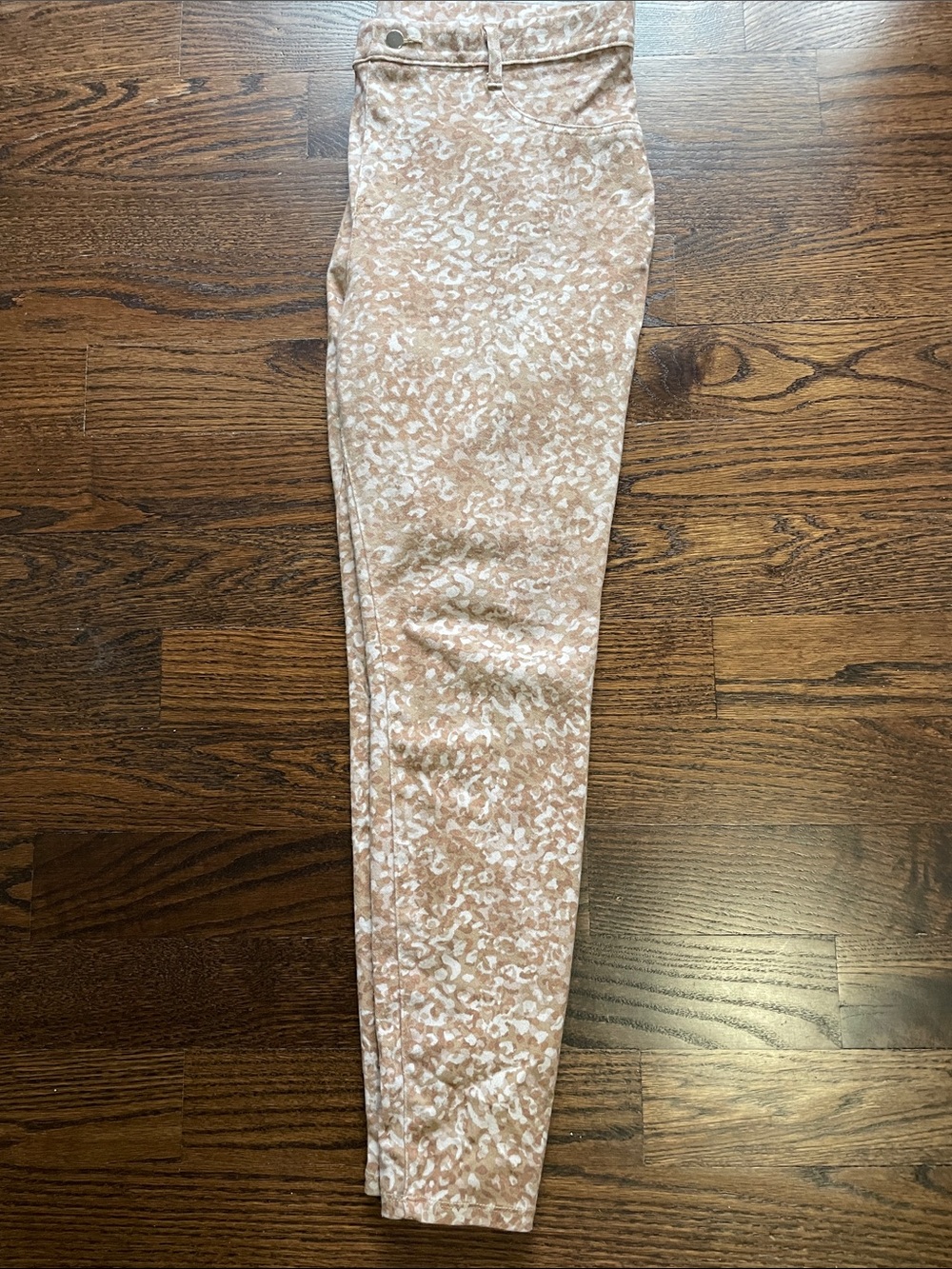 Women’s Printed Pants- Beige Pattern XL